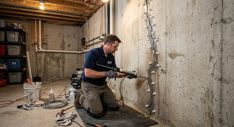 Basement Crack Repair in Henry County, GA