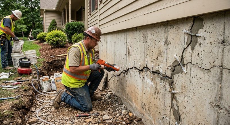 Cracked Foundation Repair in Conyers, GA