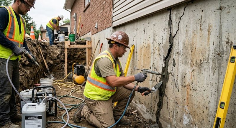 Cracked Foundation Repair in Norcross, GA