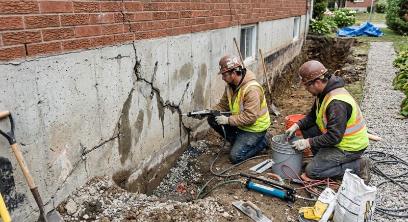 Cracked Foundation Repair in Peachtree City, GA