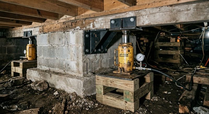 Foundation Jacking in Peachtree City, GA