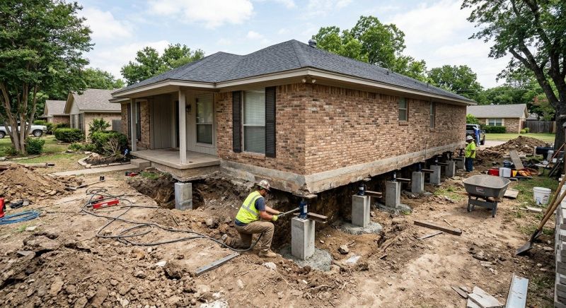 Foundation Pier Leveling in Henry County, GA