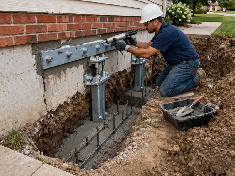 Foundation Pier Repair in Henry County, GA