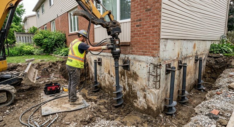 Helical Piers Installation in Henry County, GA