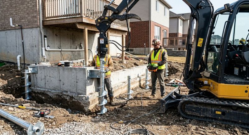 Helical Piers Installation in Henry County, GA
