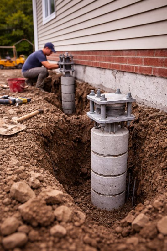 Helical Piers Installation in Henry County, GA