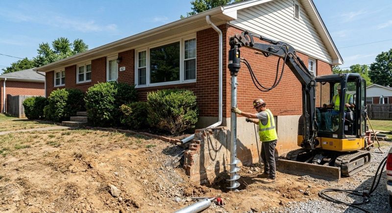 Helical Pile Installation in Henry County, GA