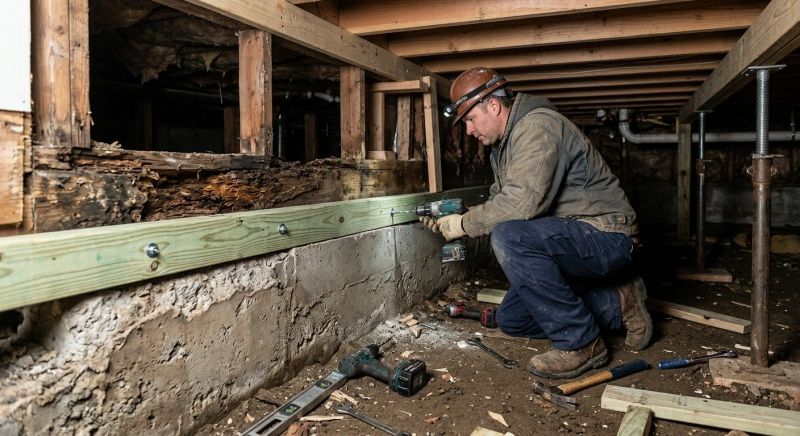 Sinking Foundation Repair in Dekalb County, GA