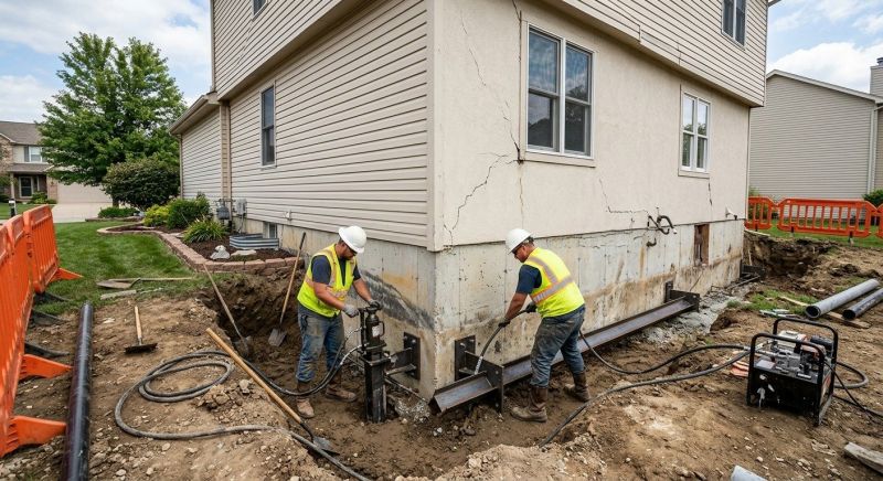 Sinking Foundation Repair in Fayette County, GA