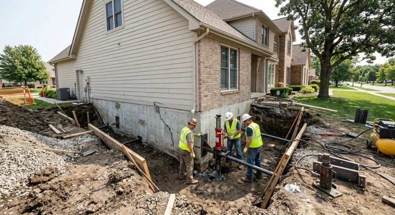 Sinking Foundation Repair in Hampton, GA
