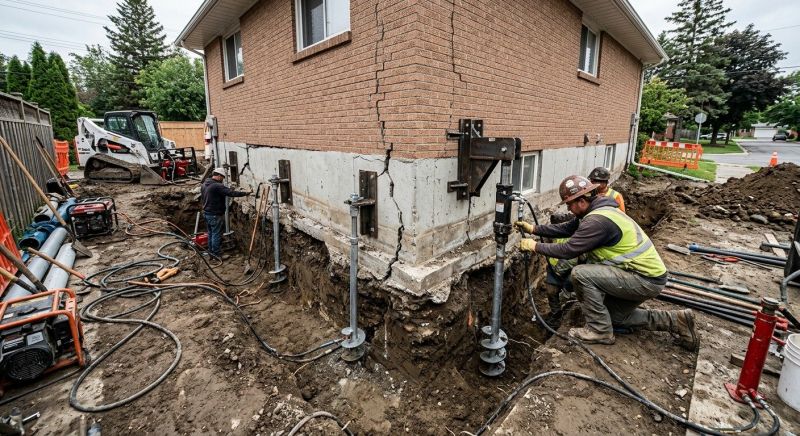 Sinking Foundation Repair in Lovejoy, GA
